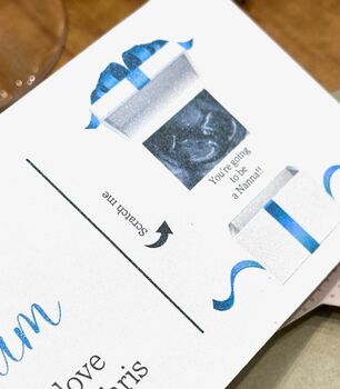 Baby Scan Reveal On A Scratch Card Surprise For Mum/Dad, 2 of 4