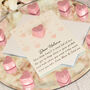 Personalised Pink Glitter Resin Pocket Heart Hug In The Post, thumbnail 1 of 5