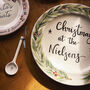 Personalised Hand Painted Christmas Quote Plate, thumbnail 1 of 2