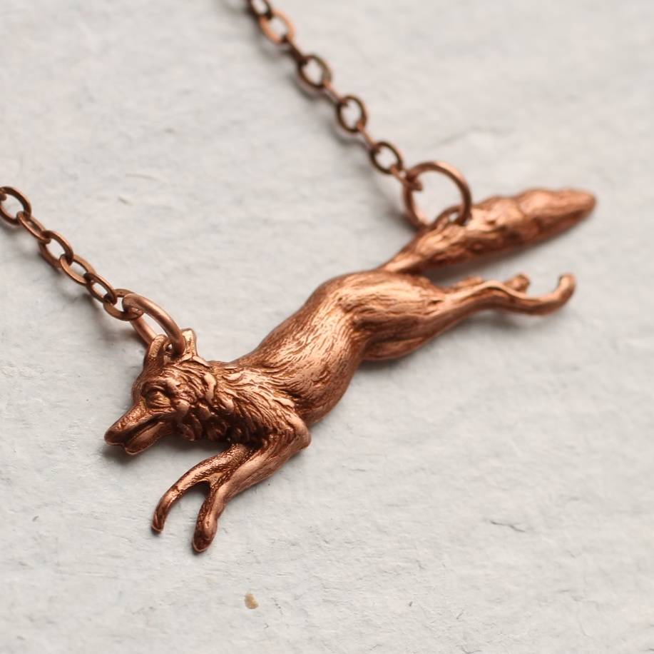 fox necklace by silk purse, sow's ear