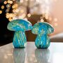 Mushroom Blue Table Lamps, thumbnail 1 of 4