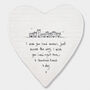 'I Wish You Lived Nearer' Heart Coaster Gift, thumbnail 2 of 2