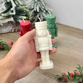 Traditional Christmas Nutcracker Soldier Candle, 3 of 10