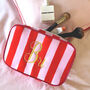 Monogramed Embroidered Cosmetic Bag, thumbnail 3 of 6