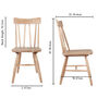 Turner Traditional Wooden Dining Chair, thumbnail 2 of 4