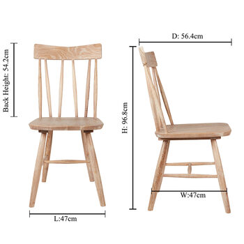 Turner Traditional Wooden Dining Chair, 2 of 4