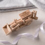 Personalised Wooden Christening Tractor Toy, thumbnail 2 of 5