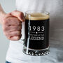 Personalised Engraved Year Of The Legend Mens Beer Tankard, thumbnail 3 of 6