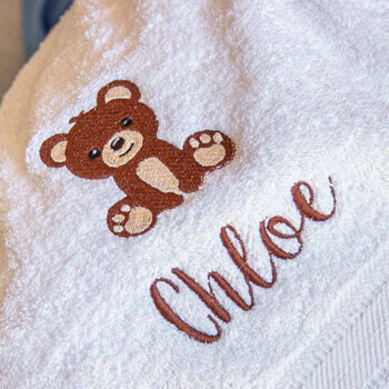 Children's Personalised Bunny Bath Towel, 10 of 10