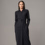 Romina Black Waist Defining Classic Shirt Dress, thumbnail 1 of 4