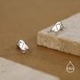 Sterling Silver Robin 18 G Screw Back Stud Earrings, thumbnail 2 of 9