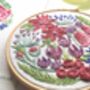 Cyclamen Flowers Embroidery Kit, thumbnail 5 of 10