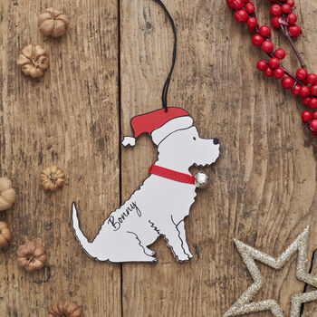 Westie Dog Christmas Tree Decoration Personalisation Available, 3 of 5