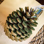 Christmas Ornament Glitter Pine Cone Gift Box, thumbnail 1 of 6