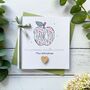 Handmade Thank You Teacher/Teaching Assistant, Apple Design, thumbnail 2 of 5