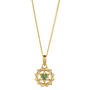 Heart Chakra Emerald Gold Vermeil Necklace, thumbnail 2 of 10