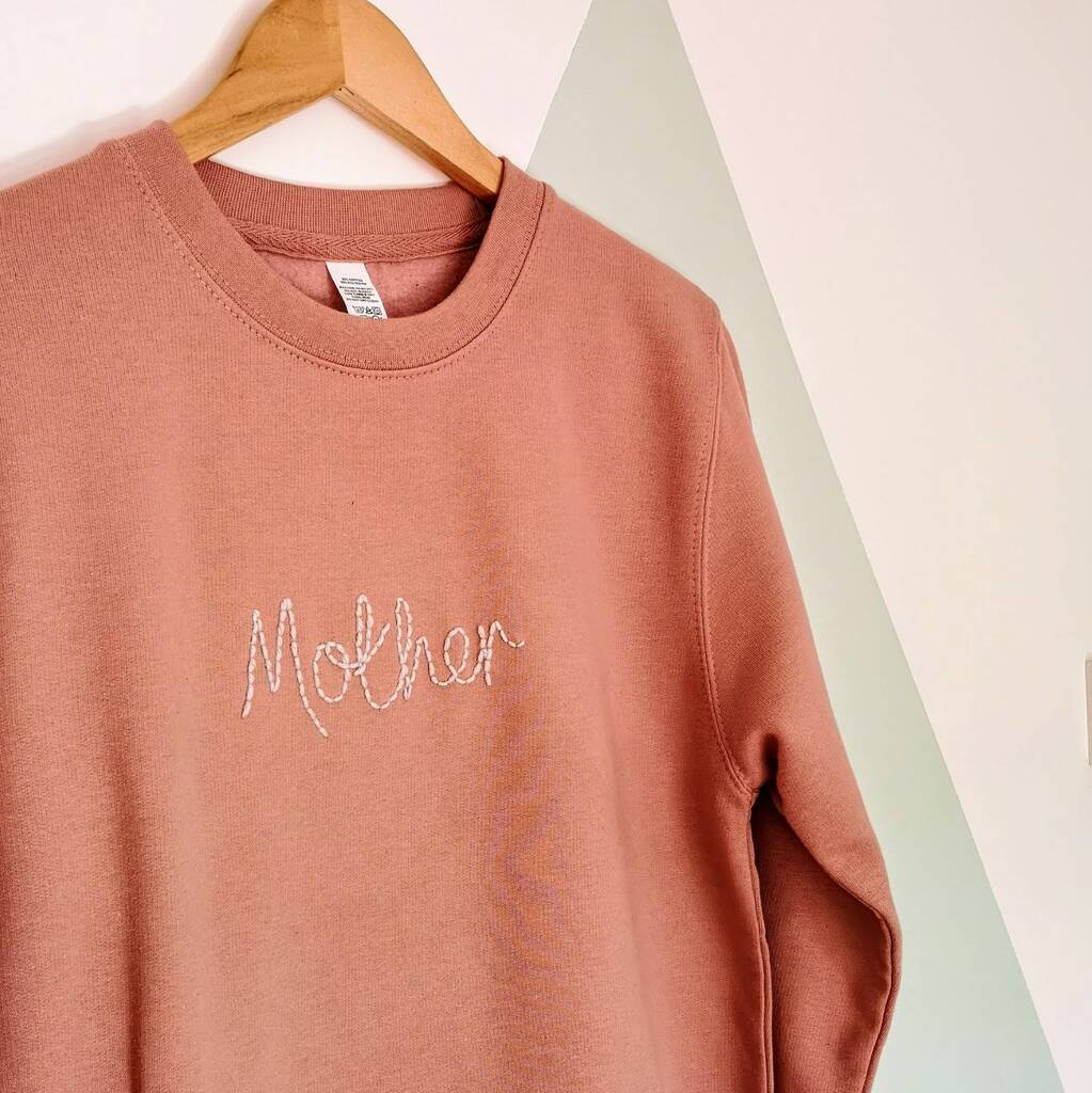 mom embroidered sweatshirt