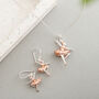 Sterling Silver And Rose Gold Plated Ballerina Necklace, thumbnail 2 of 3