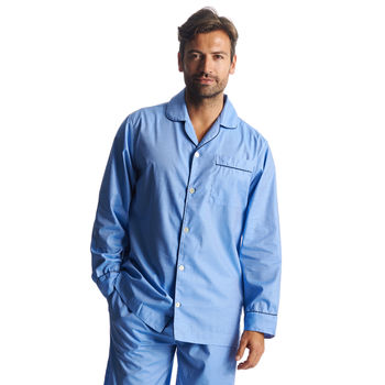 Men's Luxury Two Fold Cotton Pyjamas, 2 of 4