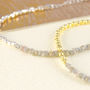 Champagne Diamond Rose/Gold Plated Silver Bracelet, thumbnail 4 of 8