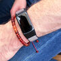Carnelian Gemstone Bead Adjustable Bracelet, thumbnail 6 of 9