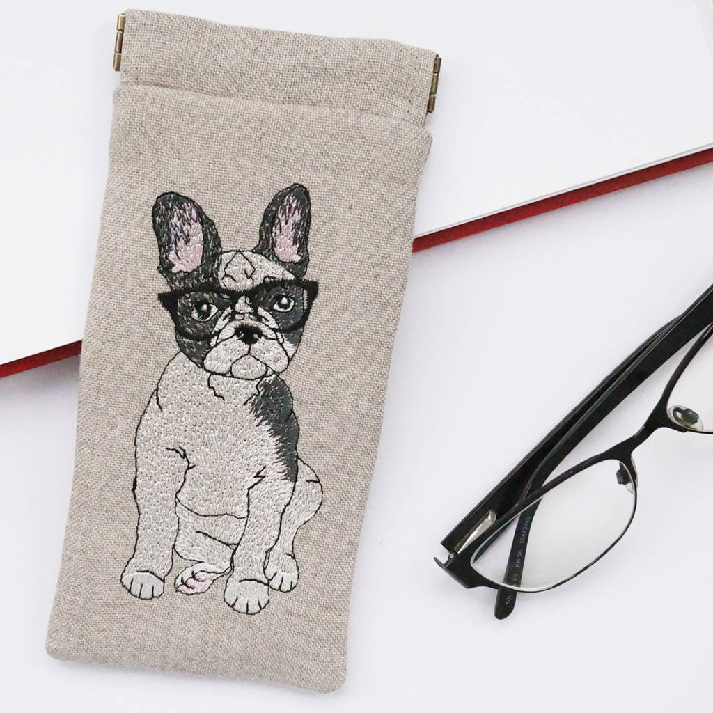 french bulldog glasses case