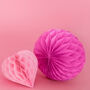 Bright Pink Honeycomb Party Decorations, thumbnail 2 of 6