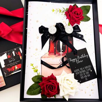 Leather + Rose Scented High Heel Shoe Valentines Card, 5 of 5
