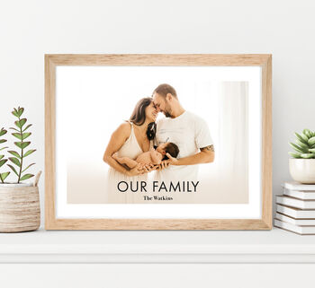 Handmade Use Your Favourite Family Photo Personalised Photo Print, 5 of 11