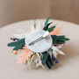 Melody Pastel Dried Flower Wedding Bridal Hair Clip, thumbnail 2 of 3