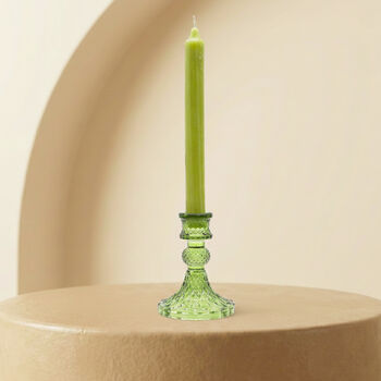 Vintage Colourful Glass Candle Holder Home Decor Gift, 6 of 7