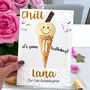 Personalised Ice Cream 11th Birthday Card, thumbnail 1 of 5