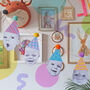 Happy Head Personalised Face Pom Pom Garland, thumbnail 3 of 4