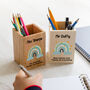 Personalised Rainbow Pen Pot Best Teacher Gift, thumbnail 2 of 4