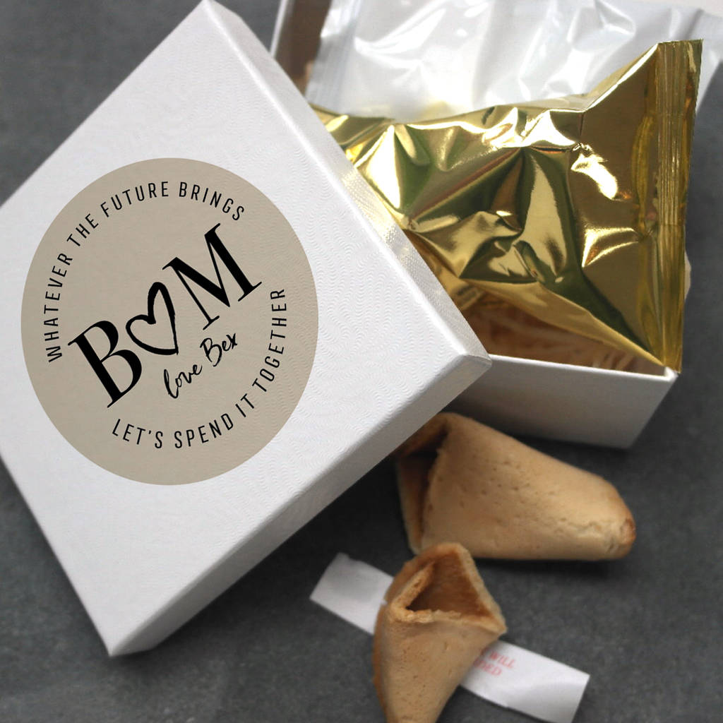 Personalised Couple's Fortune Cookie Gift By Letterfest