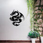 Metal Dragon Wall Art For Mythical Garden Decor And Gift, thumbnail 4 of 10