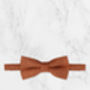 Wedding Handmade 100% Cotton Suede Tie In Burnt Orange, thumbnail 5 of 6