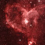 Space Fleece Blanket Heart Nebula, thumbnail 5 of 10