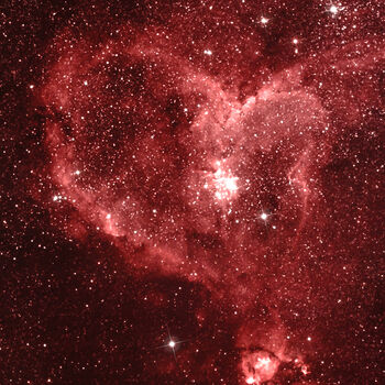 Space Fleece Blanket Heart Nebula, 5 of 10
