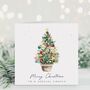 Personalised Christmas Baubles Tree Card For A Couple, thumbnail 1 of 2