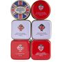 Best Of British Mini Tea Tin Set Of Six, thumbnail 5 of 5