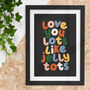 Love You Lots Like Jelly Tots Childrens Nursery Print, thumbnail 1 of 4