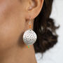 Etched Large Disc Earrings, thumbnail 1 of 3
