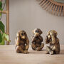 Set Of Three 'Evil' Monkey Ornaments, thumbnail 5 of 5