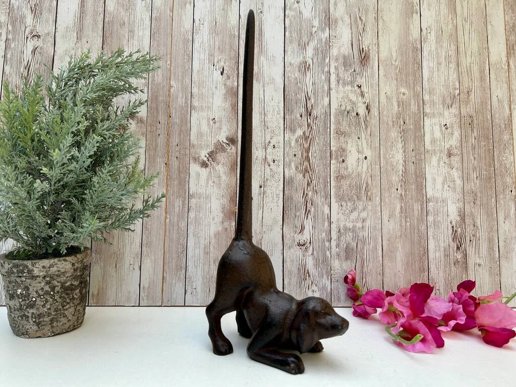 Dog Shaped Metal Kitchen Roll Holder Free Standing Gift, 1 of 10