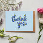Thank You Floral Greeting Card, thumbnail 1 of 1