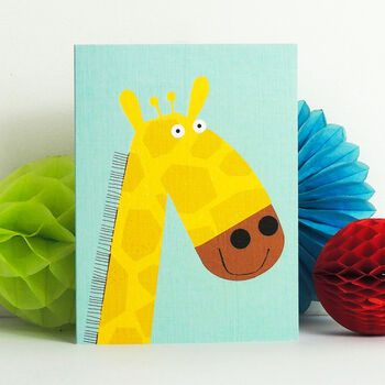 Mini Giraffe Greetings Card, 2 of 5