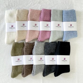 Cashmere Wool Socks, 6 of 6