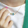 Enamel Number Necklace, thumbnail 2 of 8