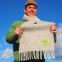 Customised Message Long Wool Scarf, thumbnail 1 of 11